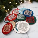  Funny Christmas Gifts for Cheap, Deck the Halls and Not Your Family, Holiday Humor, Funny Christmas Ornaments Handmade, Colorful Christmas Decorations