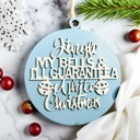  Funny Christmas Gifts for Cheap, Deck the Halls and Not Your Family, Holiday Humor, Funny Christmas Ornaments Handmade, Colorful Christmas Decorations