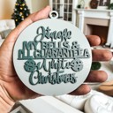  Funny Christmas Gifts for Cheap, Deck the Halls and Not Your Family, Holiday Humor, Funny Christmas Ornaments Handmade, Colorful Christmas Decorations