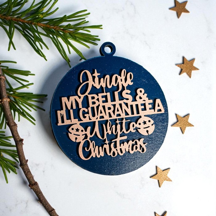 Funny Christmas Gifts for Cheap, Deck the Halls and Not Your Family, Holiday Humor, Funny Christmas Ornaments Handmade, Colorful Christmas Decorations