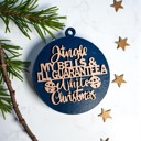  Funny Christmas Gifts for Cheap, Deck the Halls and Not Your Family, Holiday Humor, Funny Christmas Ornaments Handmade, Colorful Christmas Decorations