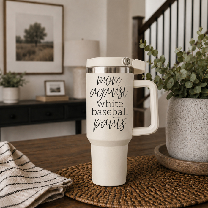 Baseball Mom Tumblers | Funny Mother's Day Gifts for Sport Moms | Funny Baseball Mom 40oz Travel Mugs | Insulated, No Spill