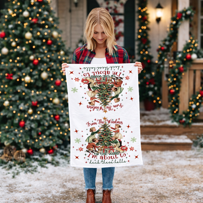 Fall Words Kitchen Towel, Autumn Kitchen Decoration Cotton | Cozy Autumn Farmhouse Kitchen Decor, Fall Definition Unique Tea Towel Gift Idea