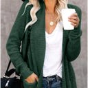  Pocket Knitted Solid Color Cardigan