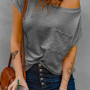  Pocketed Tee with Side Slits