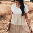  Color Block Dress