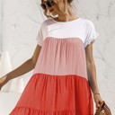  Color Block Dress