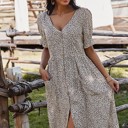  Leopard Midi Dress