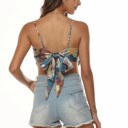 Miss Sparkling Scarf Tank Top