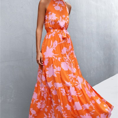 Halter maxi dress