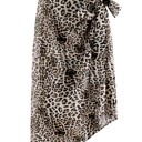 Medium Brown Leopard beach wrap skirt