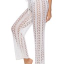 White Small Miss Sparkling Knit Cover Up Pants