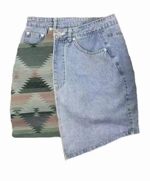 Miss Sparkling Denim Skirt