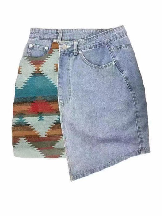 Miss Sparkling Denim Skirt