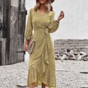  Printed wrap dress