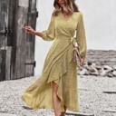  Printed wrap dress
