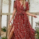  Miss Sparkling Floral print maxi dress