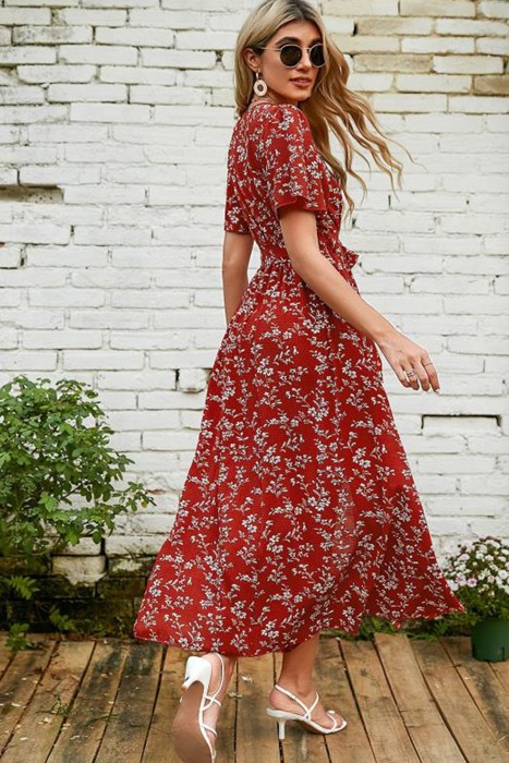 Miss Sparkling Floral print maxi dress