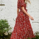  Miss Sparkling Floral print maxi dress