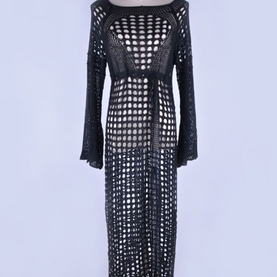 Miss Sparkling Crotchet Maxi Cover Up