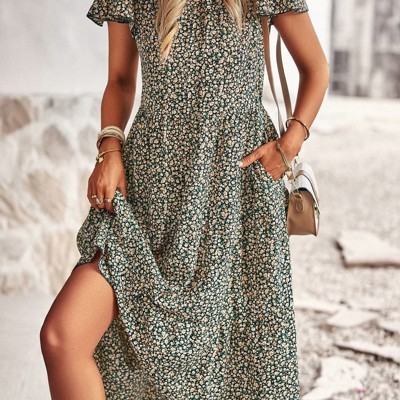 Miss Sparkling Tiered Floral Dress