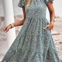  Miss Sparkling Tiered Floral Dress