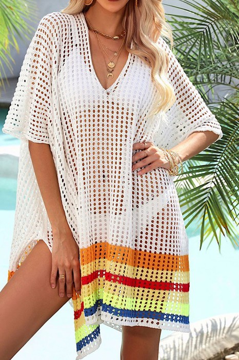 Miss Sparkling Open knit cover up