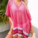 Pink Miss Sparkling Open knit cover up