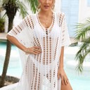 Off-white One Size Fits Most Miss Sparkling Open knit cover up