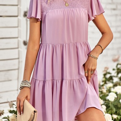 Tiered Mini Dress