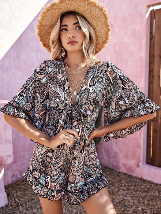 Miss Sparkling Paisley Romper