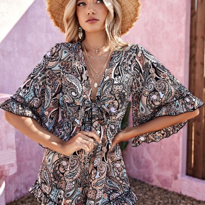Miss Sparkling Paisley Romper