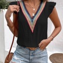  Ruffle Sleeve Top