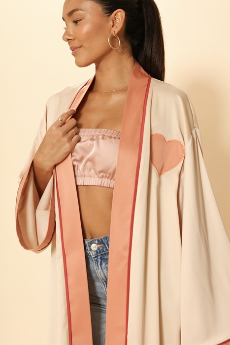 Heart kimono/ duster