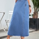  Midi Denim Skirt