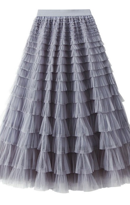 Ruffled Tiered Skirt