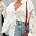 Off-white Small Miss Sparkling Crotchet Button Down