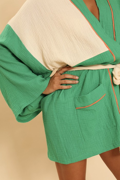 Two tone kimono/ robe