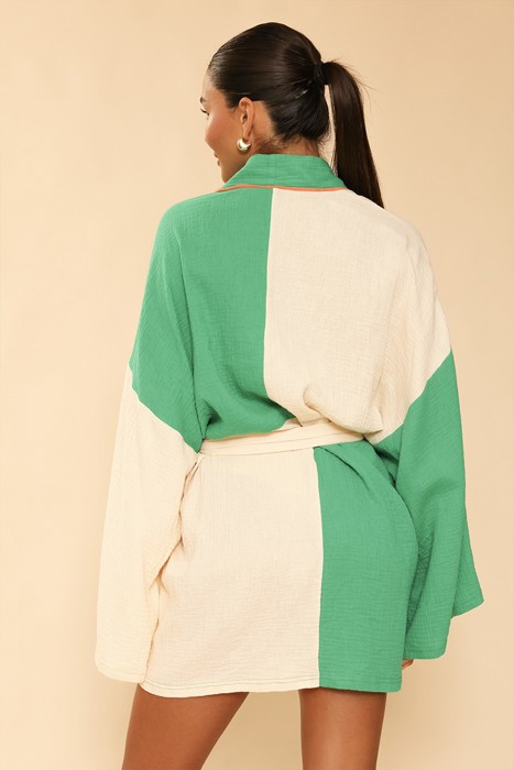 Two tone kimono/ robe