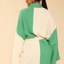  Two tone kimono/ robe