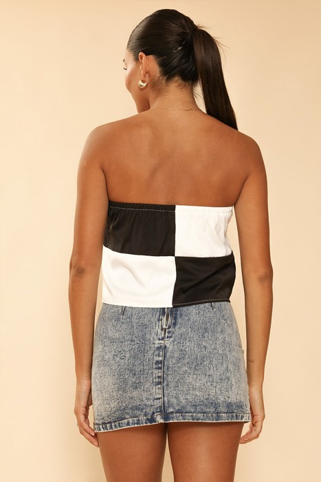 Miss Sparkling Cropped Tube Top