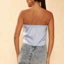  Miss Sparkling Cropped Tube Top