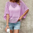  Open knit top