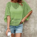  Open knit top