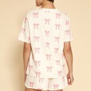  BOW Printed waffle lounge set
