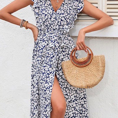 Floral Wrap Dress