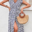  Floral Wrap Dress