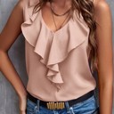  Ruffle Trip Top
