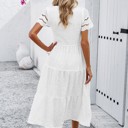  Smocked Tiered Midi Dress
