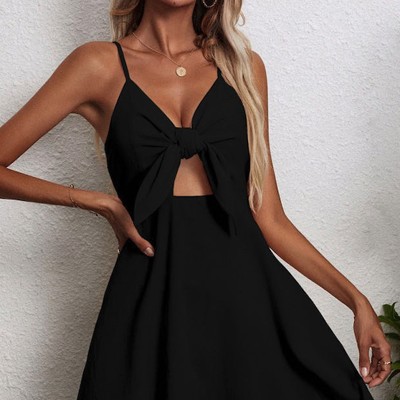 A-Line Front Bow Dress